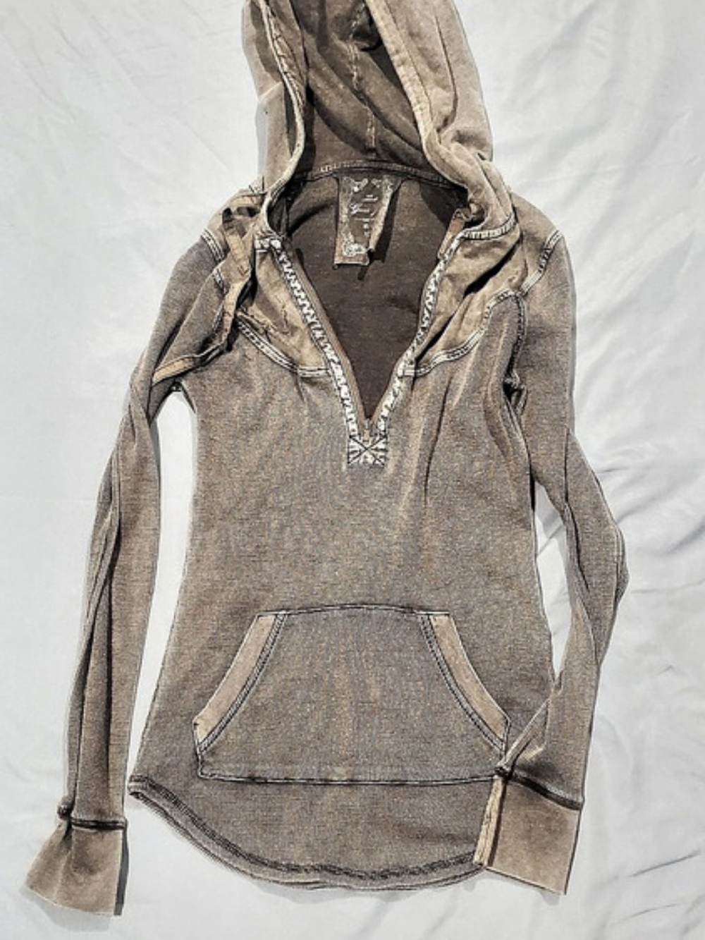 Guess Striped Pullover Hoodie in Brown